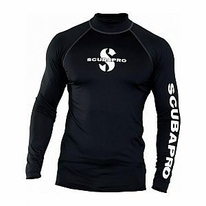 Férfi lycra póló Scubapro RASHGUARD BLACK UPF50, hosszú ujjú