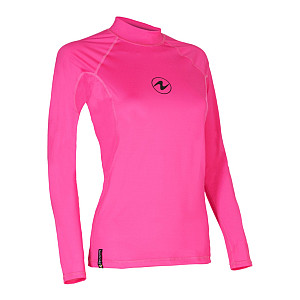 Női Lycra póló Aqua Lung RASHGUARD SLIM FIT rózsaszín hosszú ujj