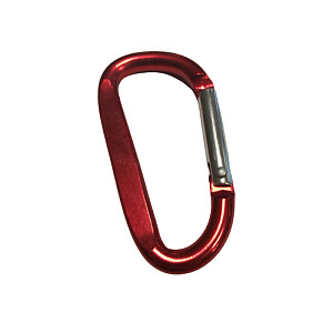 Karabiner Beaver ACRS ALU 6 cm piros