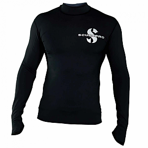 Férfi lycra póló Scubapro RASHGUARD BLACK SWIM UPF50, hosszú ujjú