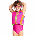 Gyermek úszómellény Zoggs SEA UNICORN SWIMSURE JACKET PINK