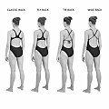 Női fürdőruha Aqua Sphere ESSENTIAL CLASSIC BACK kék - DE34