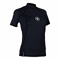 Női lycra ing Aqua Lung RASHGUARD SLIM FIT fekete kr. ujj