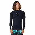 Férfi lycra póló RIP CURL WAVES, hosszú ujjú